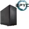 WS AE-SOC0 AMD EPYC Workstation Chassis Front Left With AMD EPYC Logo