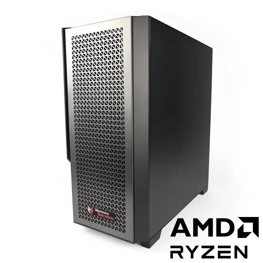 WS AR AMD Ryzen Workstation Front Right 4 Logo