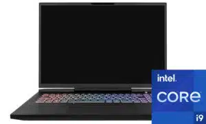 17" WS-M ICT-T Mobile Workstation, Intel Core i9-14900HX, NVIDIA GeForce RTX 4060 Front With Intel Logo